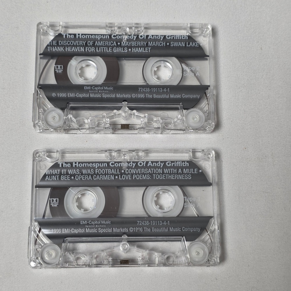 Andy Griffith The Side-Splitting Homespun Comedy And Songs Of Cassette's 1 & 2 - Picture 4 of 4